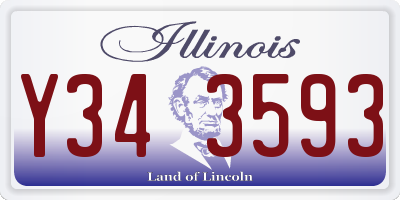 IL license plate Y343593