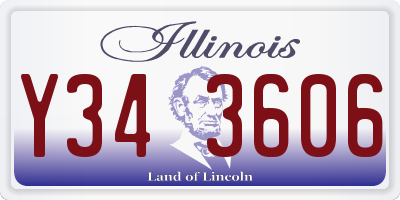 IL license plate Y343606