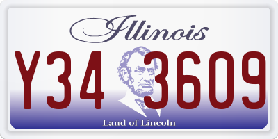 IL license plate Y343609