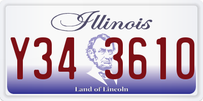 IL license plate Y343610