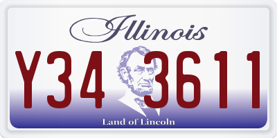 IL license plate Y343611