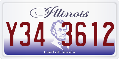 IL license plate Y343612