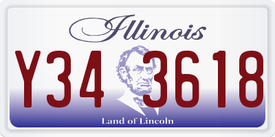 IL license plate Y343618
