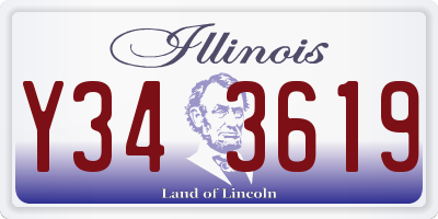 IL license plate Y343619