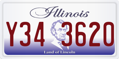 IL license plate Y343620
