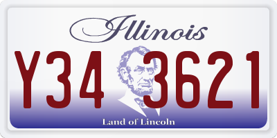 IL license plate Y343621