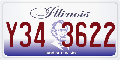 IL license plate Y343622