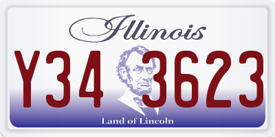 IL license plate Y343623