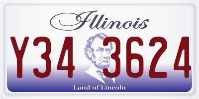 IL license plate Y343624