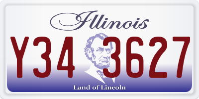 IL license plate Y343627