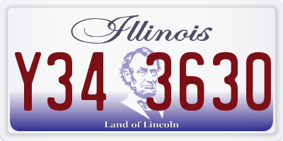 IL license plate Y343630