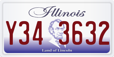 IL license plate Y343632