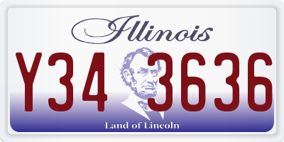 IL license plate Y343636