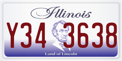 IL license plate Y343638