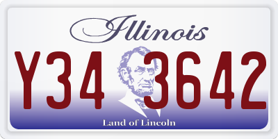 IL license plate Y343642