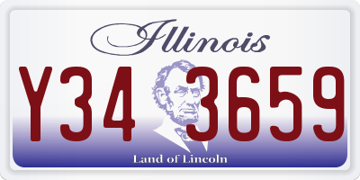 IL license plate Y343659