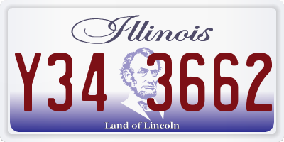 IL license plate Y343662