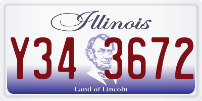 IL license plate Y343672