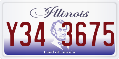 IL license plate Y343675