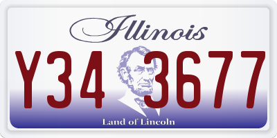 IL license plate Y343677