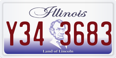 IL license plate Y343683