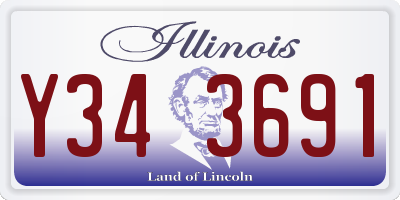 IL license plate Y343691