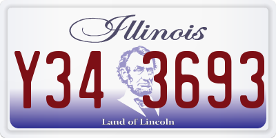 IL license plate Y343693