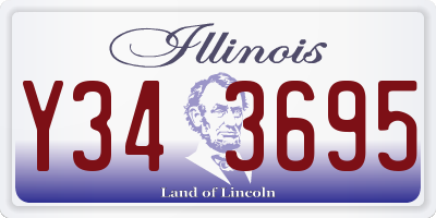 IL license plate Y343695