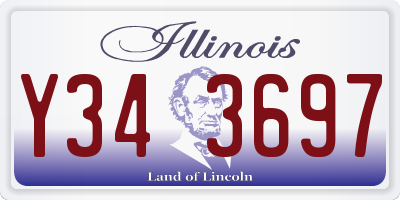 IL license plate Y343697