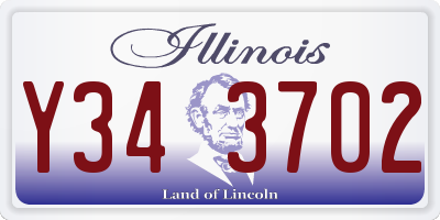 IL license plate Y343702
