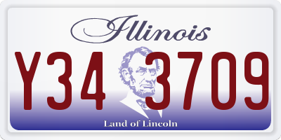 IL license plate Y343709