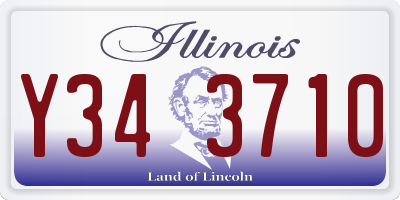IL license plate Y343710