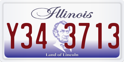 IL license plate Y343713