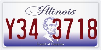 IL license plate Y343718