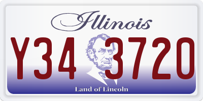 IL license plate Y343720