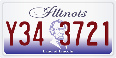IL license plate Y343721