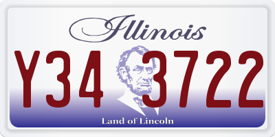 IL license plate Y343722