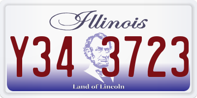 IL license plate Y343723