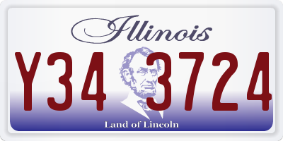 IL license plate Y343724