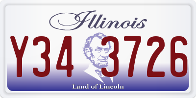 IL license plate Y343726