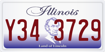IL license plate Y343729