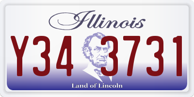 IL license plate Y343731