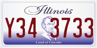 IL license plate Y343733