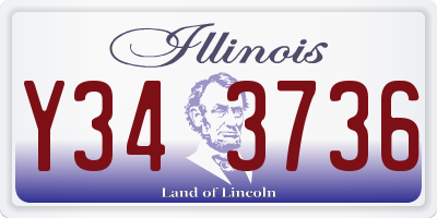 IL license plate Y343736