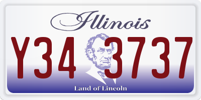 IL license plate Y343737