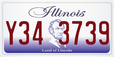 IL license plate Y343739