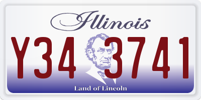 IL license plate Y343741