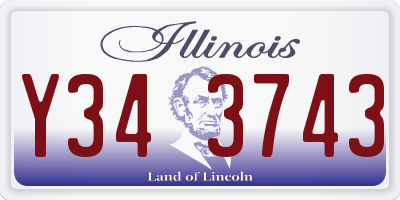 IL license plate Y343743