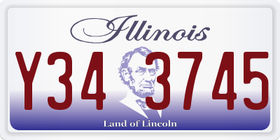 IL license plate Y343745