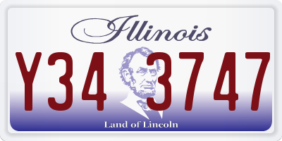 IL license plate Y343747